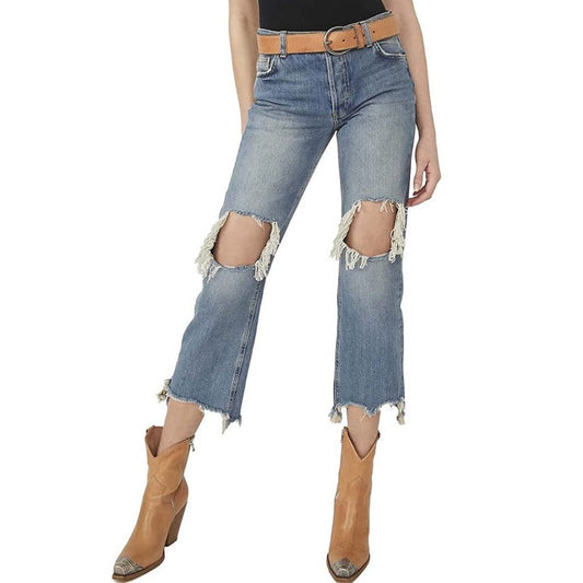 Denim We The Free Maggie Mid-Rise Straight Jeans
