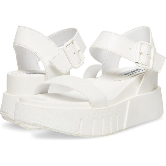 Pastry White Leather Platform Sandals
