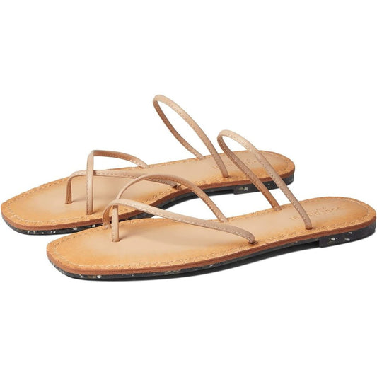 Freee Nude Strappy Flat Sandals