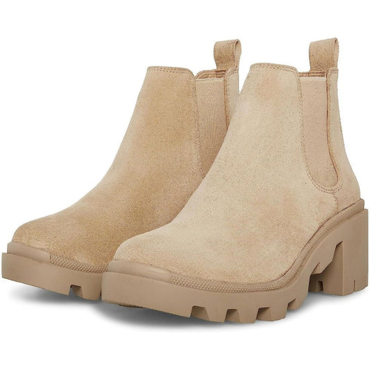Hadlee Sand Suede Ankle Boots
