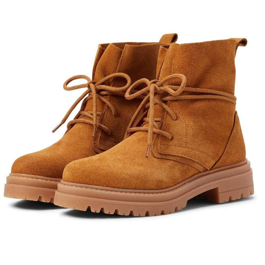 Tahoe Tan Suede Lace Up Booties