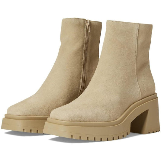 Fella Sand Suede Ankle Booties