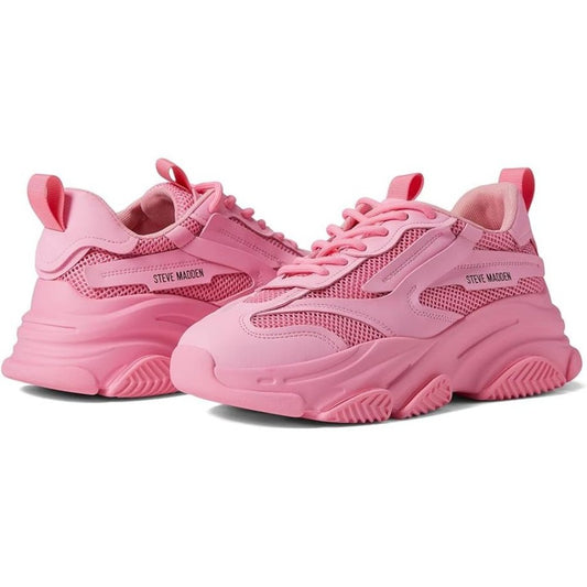 Sneakers Possession Pink Lace Up Trainers