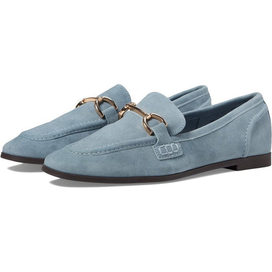 Loafers Carrine Baby Blue Suede Flats