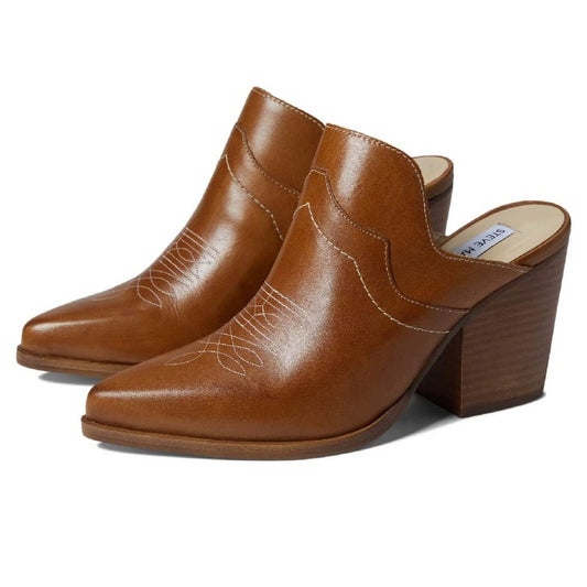 Shoes Roseland Brown Leather Mules