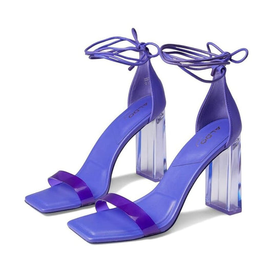 Onardonita Purple Ankle Wrap Heels